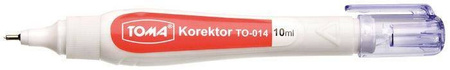 Korektor w piórze 10ml TOMA TO-014 0 2 metalowa