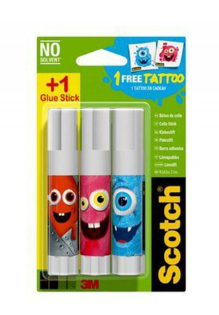 KLEJ W SZTYFCIE 3M SCOTCH® MONSTERS EDITION TTL0087 8G 2SZT +1 GRATIS