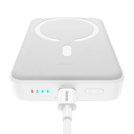 POWERBANK MINI BASEUS 10000MAH, USB-C 30W (BIAŁY)