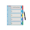 PRZEKŁADKI 1-5 A4 MAXI ESSELTE 100207 MIX