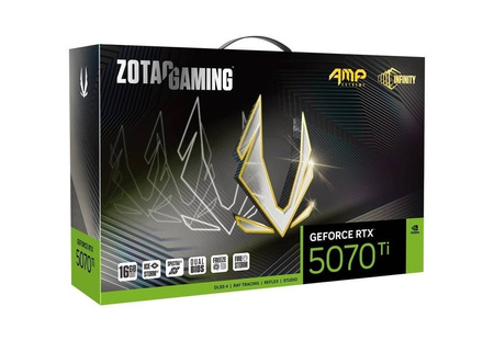 ZOTAC KARTA GRAFICZNA GEFORCE RTX 5070 TI AMP EXTREME INFINITY 16GB GDDR7 256BIT 3DP/HDMI
