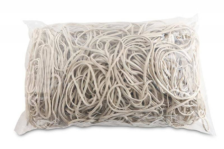 GUMKI RECEPTURKI OFFICE PRODUCTS 80MM 1,5X3MM 60% BIAŁE 1KG