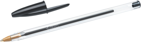 Długopis BIC CRISTAL 847897 czarny 1.0mm przezroczysta obudowa