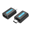 VENTION ADAPTER USB CDTB0, USB-C MĘSKI DO USB 2.0 ŻEŃSKI (CZARNY)