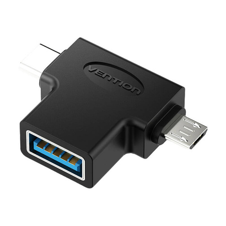 ADAPTER OTG USB 3.0 DO USB-C I MICRO USB VENTION CDIB0
