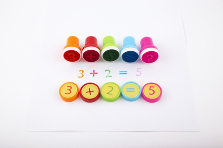 PIECZĄTKI EDUKACYJNE S'COOL SET CYFROWE 26SZT