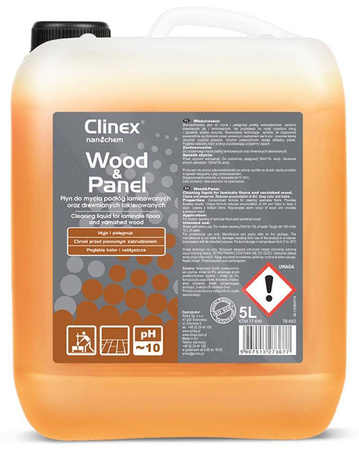 PŁYN DO MYCIA DREWNIANYCH PODŁÓG I PANELI, SKONCENTROWANY CLINEX WOOD&PANEL 5L
