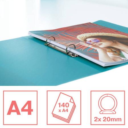 SEGREGATOR A4 ESSELTE COLOUR'BREEZE 626242 NIEBIESKI 2-RINGOWY 