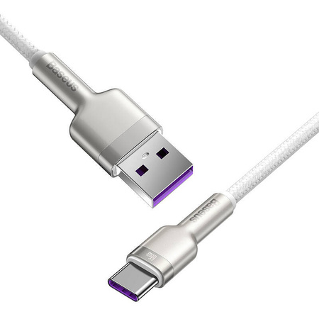 KABEL USB DO USB-C BASEUS CAFULE, 66W, 1M (BIAŁY)