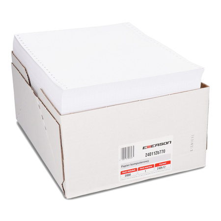 PAPIER KOMPUTEROWY 240 12'' EMERSON BIAŁY 1+0 70G 2000 SKŁADEK