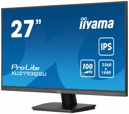 IIYAMA MONITOR 27 CALI PROLITE XU2793QSU-B6 IPS,QHD,100HZ,HDMI,DP,2X2W,2XUSB(3.2), FREESYNC