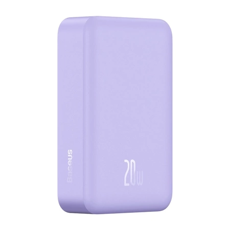 Powerbank magnetyczny Baseus Magnetic Mini 20000mAh, USB-C 20W MagSafe (fioletowy)