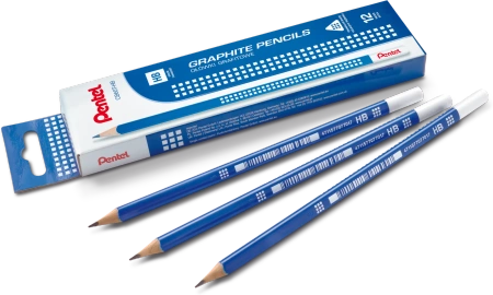 OŁÓWEK OSTRZONY TRÓJKĄTNY PENTEL HB