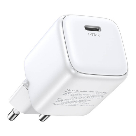 Ładowarka sieciowa UGREEN 15326 Nexode mini, USB-C, PD3.0, QC4.0, GaN, 30W (biała)