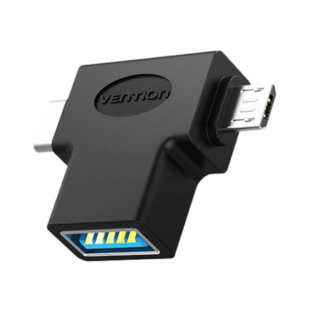 ADAPTER OTG USB 3.0 DO USB-C I MICRO USB VENTION CDIB0