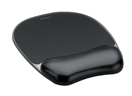 PODKŁADKA POD MYSZ&NADGARSTEK ŻELOWA FELLOWES CRYSTAL 9112101 CZARNA