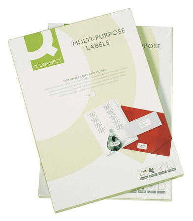 ETYKIETY SAMOPRZYLEPNE 70X35MM Q-CONNECT BIAŁE 100ARK*24SZT