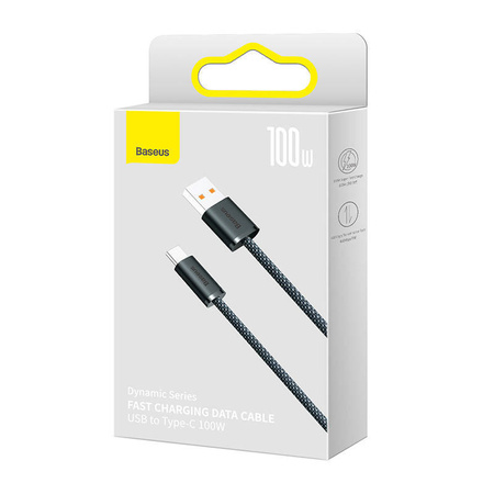 KABEL USB DO USB-C BASEUS DYNAMIC SERIES, 100W, 1M (SZARY)