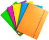 TECZKA Z GUMKĄ A4 OFFICE PRODUCTS FLUO MIX KOLORÓW KARTON LAKIEROWANY 300GSM