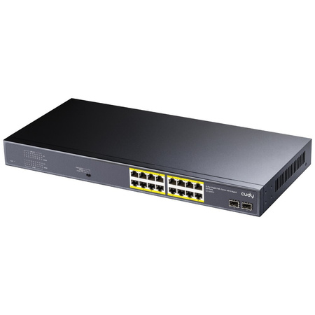 CUDY PRZEŁĄCZNIK GS1020PS2 16XGE POE+ 200W 2XSFP