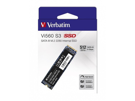 VERBATIM DYSK WEWNĘTRZNY VI560 S3 SSD 512GB M.2 2280 SATA 49363