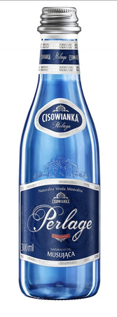 WODA MUSUJĄCA BUTELKA SZKLANA CISOWIANKA PERLAGE 0,3L
