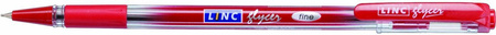 Długopis kulkowy LINC GLYCER 1300RED czerwony 0.7