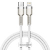 KABEL USB-C DO LIGHTNING BASEUS CAFULE, PD, 20W, 1M (BIAŁY)