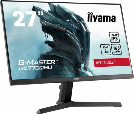 IIYAMA MONITOR 27 CALI G2770QSU-B1 0.5MS, IPS, DP, HDMI, 165HZ, 400CD/M2, USBX2