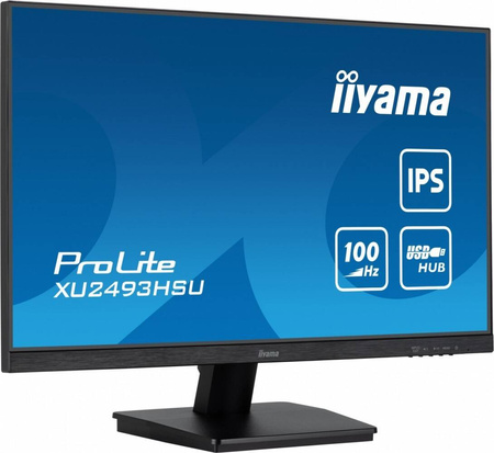 IIYAMA MONITOR 23.8 CALA XU2493HSU-B6 IPS.HDMI.DP.2X2W.USBX2.FHD.SLIM.100HZ