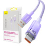 KABEL SZYBKIEGO ŁADOWANIA BASEUS USB DO USB-C 6A,1M (FIOLETOWY)