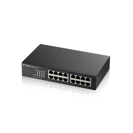 ZYXEL PRZEŁĄCZNIK NIEZARZĄDZALNY GS1100-16-EU0103F 16X GIGABIT UNMANAGED SWITCH GS1100-16-EU0103F