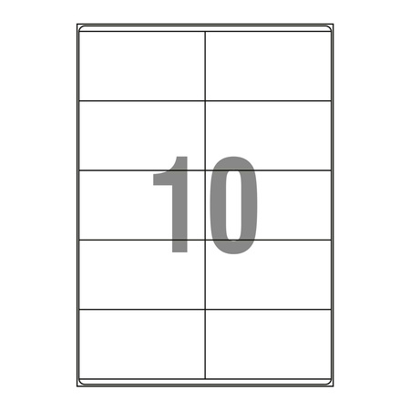 ETYKIETY SAMOPRZYLEPNE 105X57MM EMERSON 032 QCT BIAŁE 1000ARK*10SZT
