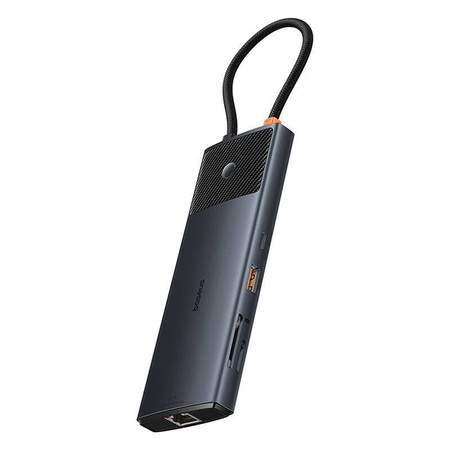 ADAPTER HUB 10W1 BASEUS USB-C - 2XHDMI, 3XUSB-A, USB-C, RJ45, SD/TF, PD (CZARNY)