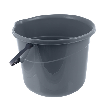 WIADRO Z WYLEWAKIEM PLASTIK ADSU819 SZARY 15L