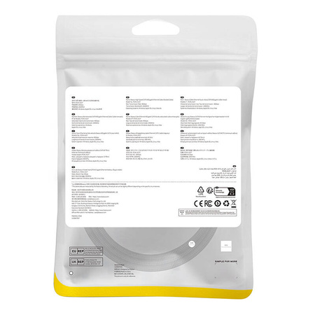 KABEL SIECIOWY W OPLOCIE KAT. 8 BASEUS ETHERNET RJ45, 40GBPS, 1M (CZARNY)