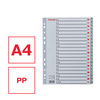 PRZEKŁADKI A-Z A4 ESSELTE 100112 SZARY PP