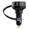 Ładowarka samochodowa Baseus Enjoyment Pro z kablem USB-C, 60W (czarna)
