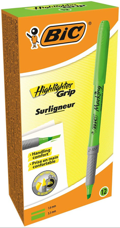 ZAKREŚLACZ BIC HIGHLIGHTER GRIP 811932 ZIELONY 1.6-3.3MM