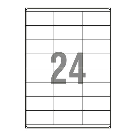 ETYKIETY SAMOPRZYLEPNE 70X35MM EMERSON 018 QCT BIAŁE 25ARK*24SZT