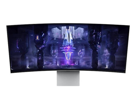 SAMSUNG MONITOR 34 CALE LS34BG850SUXEN OLED 3440X1440 ULTRAWQHD 21:9 1XMICROHDMI/1XMINIDP/2XUSB-C (65W) 0,1MS ZAKRZYWIONY WIFI/BT HAS 175HZ SMART GAMI