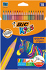 KREDKI OŁÓWKOWE BIC KIDS ECO EVOLUTION STRIPES 9505241 MIX*18