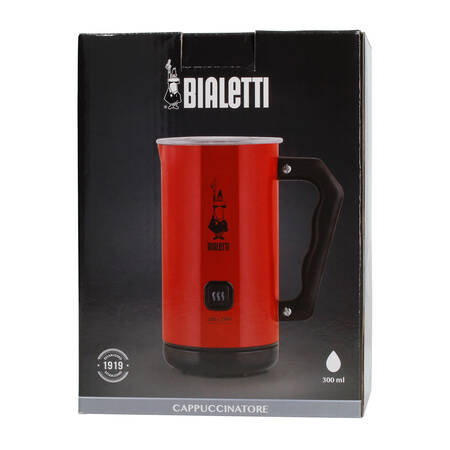 BIALETTI MILK FROTHER MKF02 ROSSO - ELEKTRYCZNY SPIENIACZ DO MLEKA CZERWONY