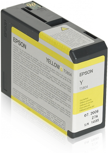 TUSZ ORYGINALNY EPSON T5804 C13T580400 YELLOW 80 ML