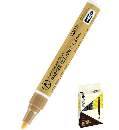 MARKER OLEJOWY GRAND GR-25 160-1968 ZŁOTY OKRĄGŁA 1.8-2.8 MM