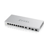 ZYXEL PRZEŁĄCZNIK 12-PORT GIGABIT UNMANAGED SWITCH WITH 8-PORT 1G + 2-PORT 2.5G + 2-PORT SFP+ XGS1010-12-ZZ0102F