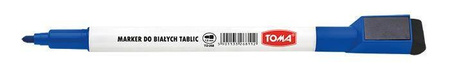 MARKER SUCHOŚCIERALNY TOMA 268 TO-268NIEB NIEBIESKI OKRĄGŁA KOŃCÓWKA 1.0MM +MAGNES+ŚCIERAK
