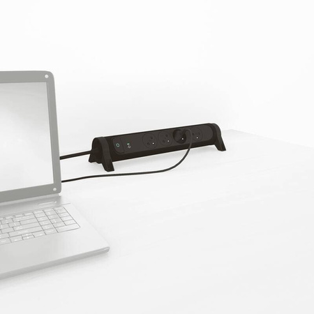 LEGRAND PRZEDŁUŻACZ 4X2PZ 1,5M CZARNY