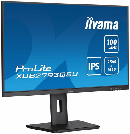 IIYAMA MONITOR 27 CALI PROLITE XUB2793QSU-B6 IPS,QHD,HAS(150MM),100HZ,HDMI,DP,2X2W 2XUSB(3.2),FREESYNC