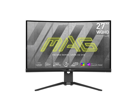 MSI MONITOR 27 CALI MAG 275CQRXF LED/QHD/CURVED/240HZ/CZARNY